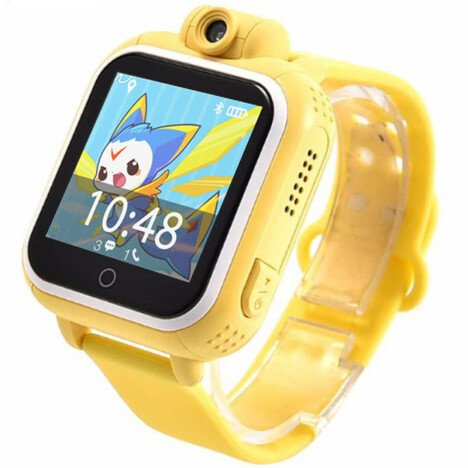 Ceas GPS Copii, iUni Kid730, 3G, DIGI Mobil, Touchscreen, GPS, LBS, Wi-Fi, Camera, buton SOS, Galben